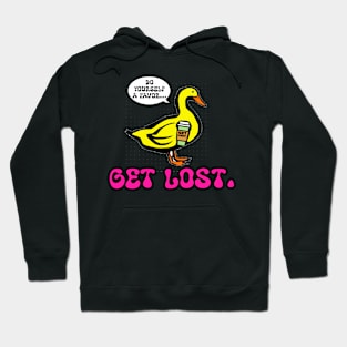 GET LOST DUCK LOGO PINK Hoodie